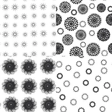 Seamless pattern polka dot texture on white background can be used for wallpa Stockillustratie