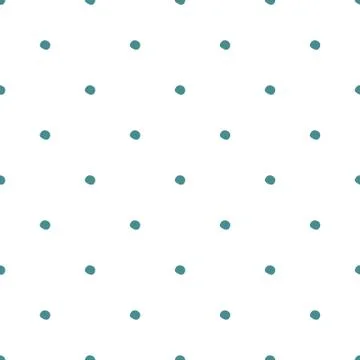 Seamless pattern with polka dot on white background. Cute wallpaper. Stock Illustration