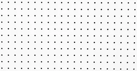 Seamless pattern of polka dot on white stainless steel background. Stock Photos