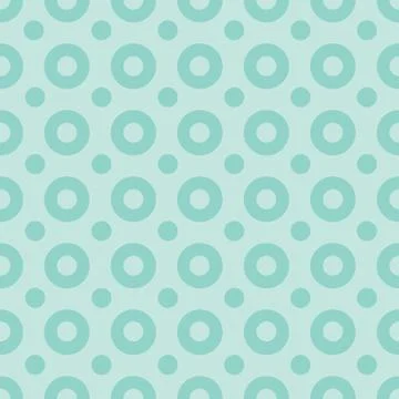Seamless pattern with polka dots on a retro mint green background. For desktop Illustrazione stock