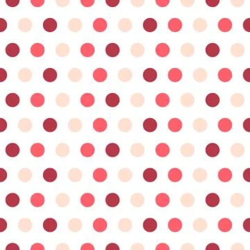 Seamless pattern with polka dots. scrapbooks, baby shower and wedding cards Stock Illustration