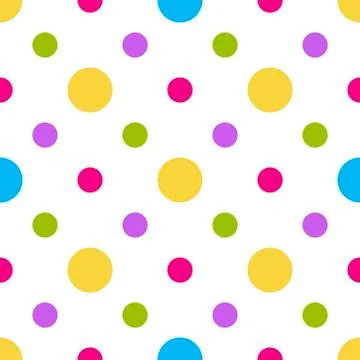 Seamless pattern with polka dots. Vector. イラスト素材