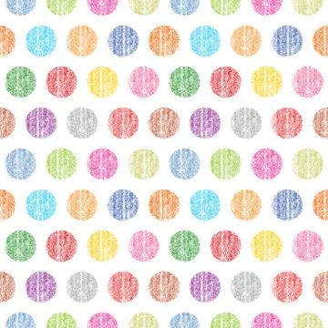 Seamless pattern polka dots on a white background Illustrazione stock
