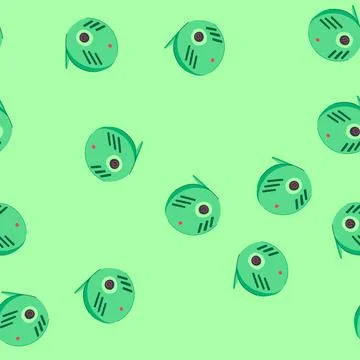 Seamless pattern pollution air quality monitor cartoon vector Illustrazione stock