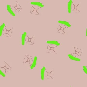 Seamless pattern pollution chemical spill cartoon vector Stock Illustration