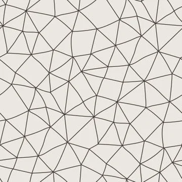Seamless pattern of polygonal lines in a network Stock Illustration