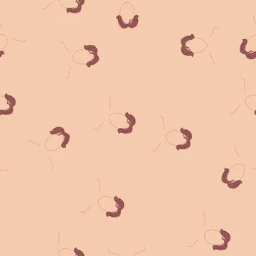 Seamless pattern pompadour hairstyles for men cartoon vector Illustrazione stock