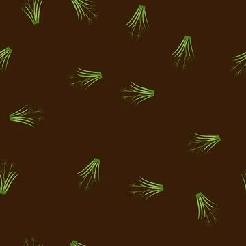 Seamless pattern pond lake plant cartoon vector 스톡 일러스트