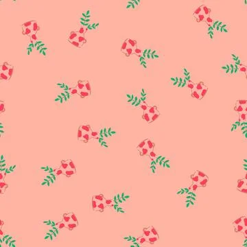 Seamless pattern porcelain vase flower cartoon vector Illustrazione stock