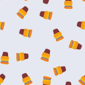 Seamless pattern portable coffee cup reusable cartoon vector Stock Illustration