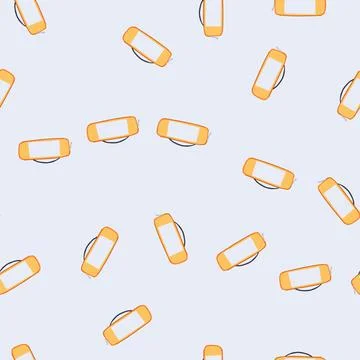 Seamless pattern portable compression bag cartoon vector Stock Illustration