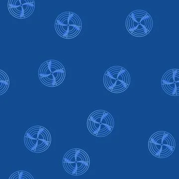 Seamless pattern portable cooling fan cartoon vector Stock Illustration