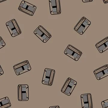 Seamless pattern Portable electric generator providing reliable energy supply Stock Illustration