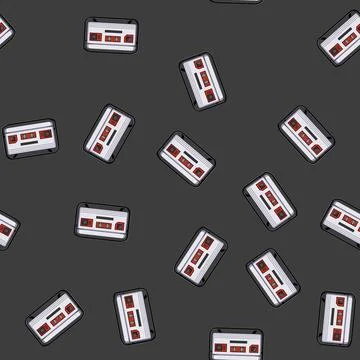 Seamless pattern Portable electric power generator producing backup energy Stockillustratie