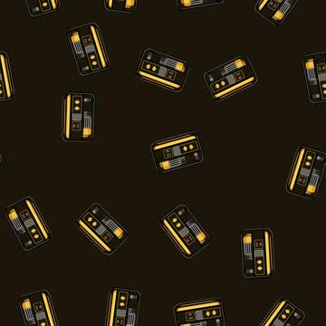 Seamless pattern Portable electricity generator providing essential power dur Stock Illustration