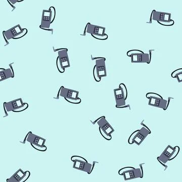 Seamless pattern portable gas detector measuring air quality Illustrazione stock