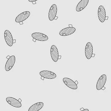Seamless pattern portable grill rack cartoon vector Stock Illustration
