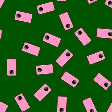 Seamless pattern portable power bank wireless cartoon vector イラスト素材