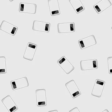 Seamless pattern portable power bank cartoon vector Stock Illustration