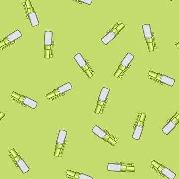 Seamless pattern portable throat spray bottle cartoon vector イラスト素材