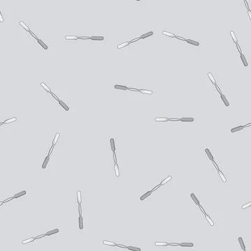 Seamless pattern portable tongue depressor cartoon vector イラスト素材