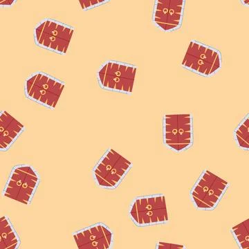 Seamless pattern portal ancient medieval door cartoon vector 스톡 일러스트