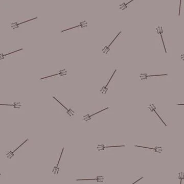 Seamless pattern poseidon trident magic cartoon vector 스톡 일러스트