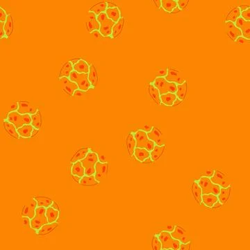 Seamless pattern positive stress ball cartoon vector Stock Illustration
