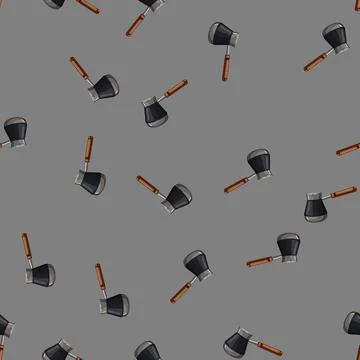 Seamless pattern pot cezve coffee cartoon vector Stock Illustration