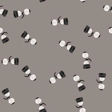 Seamless pattern pot syphon coffee maker cartoon vector 스톡 일러스트