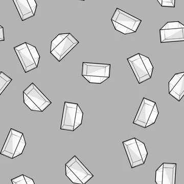 Seamless pattern pot terrarium glass cartoon vector Stock Illustration