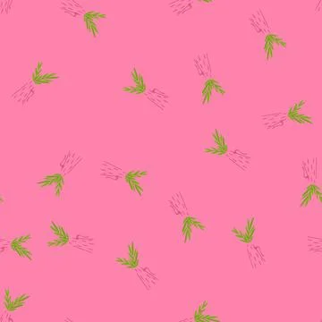 Seamless pattern pottery vase flower cartoon vector イラスト素材