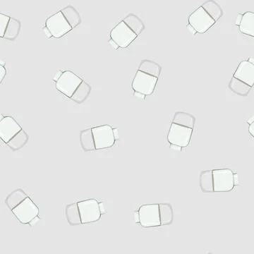 Seamless pattern pottery vase flower ceramic cartoon vector 스톡 일러스트