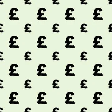 Seamless pattern with Pound symbol icon vector,seamless pattern background. イラスト素材