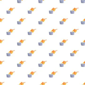 Seamless pattern pouring liquid into cooking pot Stock Illustration