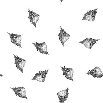 Seamless pattern powder paprika sketch hand drawn Stock Illustration