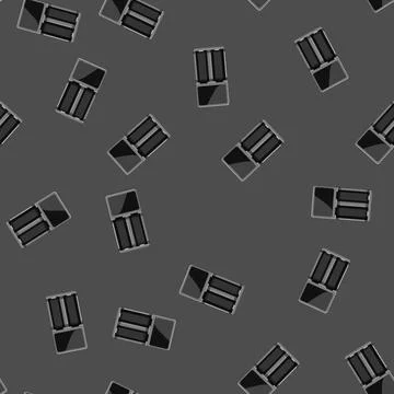 Seamless pattern power aa battery charger cartoon vector Stock Illustration