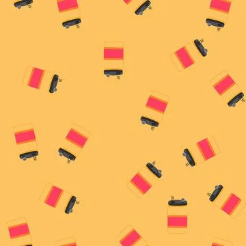 Seamless pattern power battery energy cartoon vector イラスト素材
