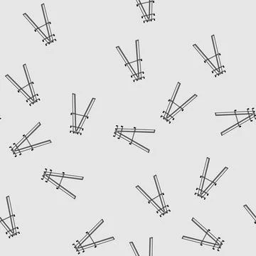 Seamless pattern power electric pylon cartoon vector Stock Illustration