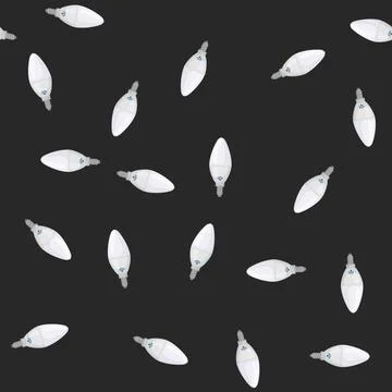 Seamless pattern power smart light bulb cartoon vector Stock Illustration