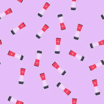 Seamless pattern power smoothie blender cartoon vector イラスト素材