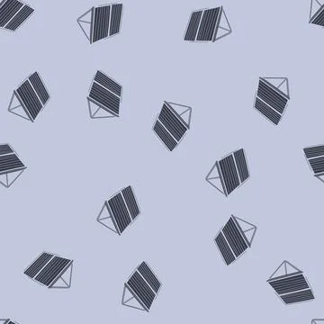Seamless pattern power solar panel cartoon vector Stock Illustration