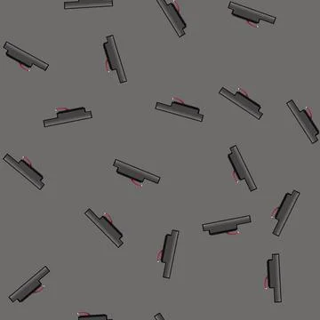 Seamless pattern ppc laptop battery cartoon vector 库存插图