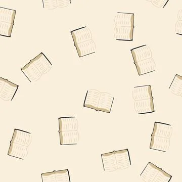Seamless pattern prayer bible cartoon vector Stock Illustration