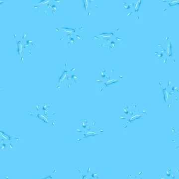 Seamless pattern precipitation water drops cartoon vector Illustrazione stock