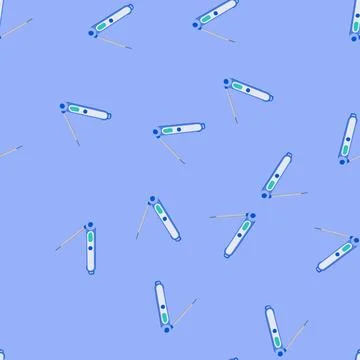 Seamless pattern precision candy thermometer cartoon vector Stock Illustration