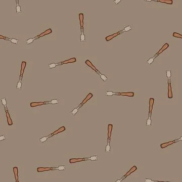 Seamless pattern precision chisel carving cartoon vector Illustration