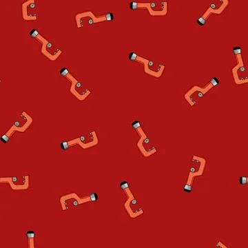 Seamless pattern precision pipe cutter cartoon vector Stock Illustration