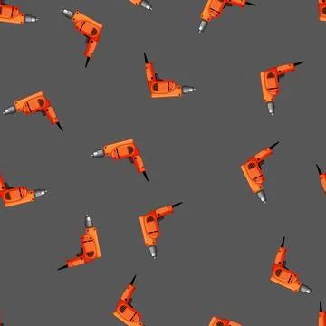 Seamless pattern prepair drill cartoon vector sign color Illustrazione stock