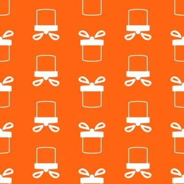 Seamless pattern of present box Stock Illustration